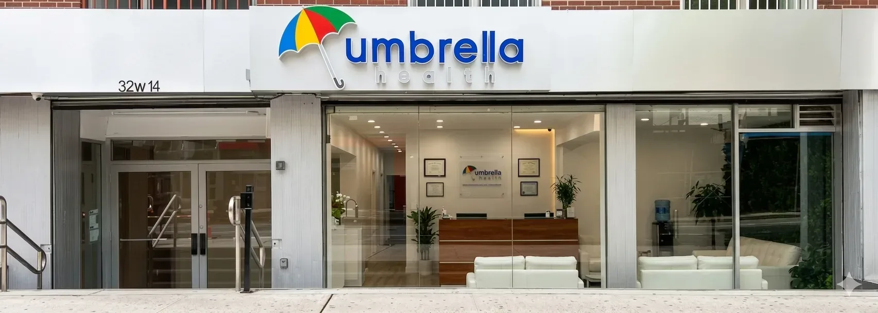 Umbrella Health primary care clinic at 32 West 14th Street in Lower Manhattan, New York City · 32 West 14th Street, New York, NY 10011 Umbrella Health primary care clinic at 32 West 14th Street in Lower Manhattan, New York City
